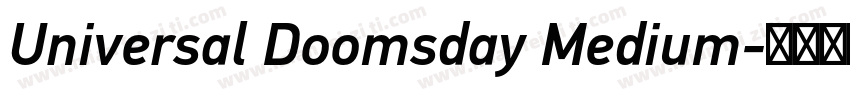 Universal Doomsday Medium字体转换